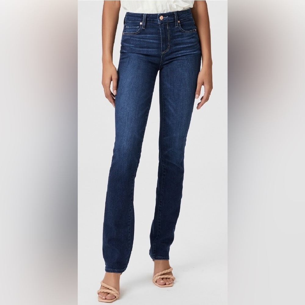PAIGE Hoxton Straight Nottingham High Rise Stretch Jeans Size 28